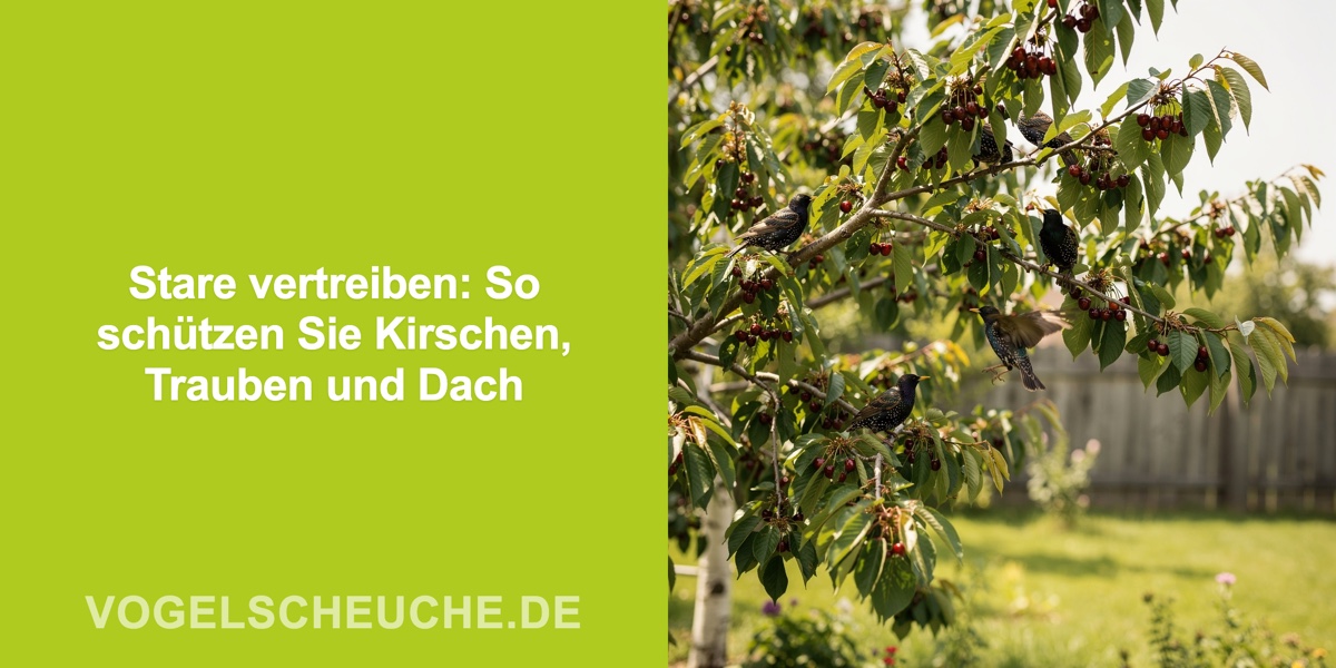 Stare vertreiben: So schützen Sie Kirschen, Trauben und Dach