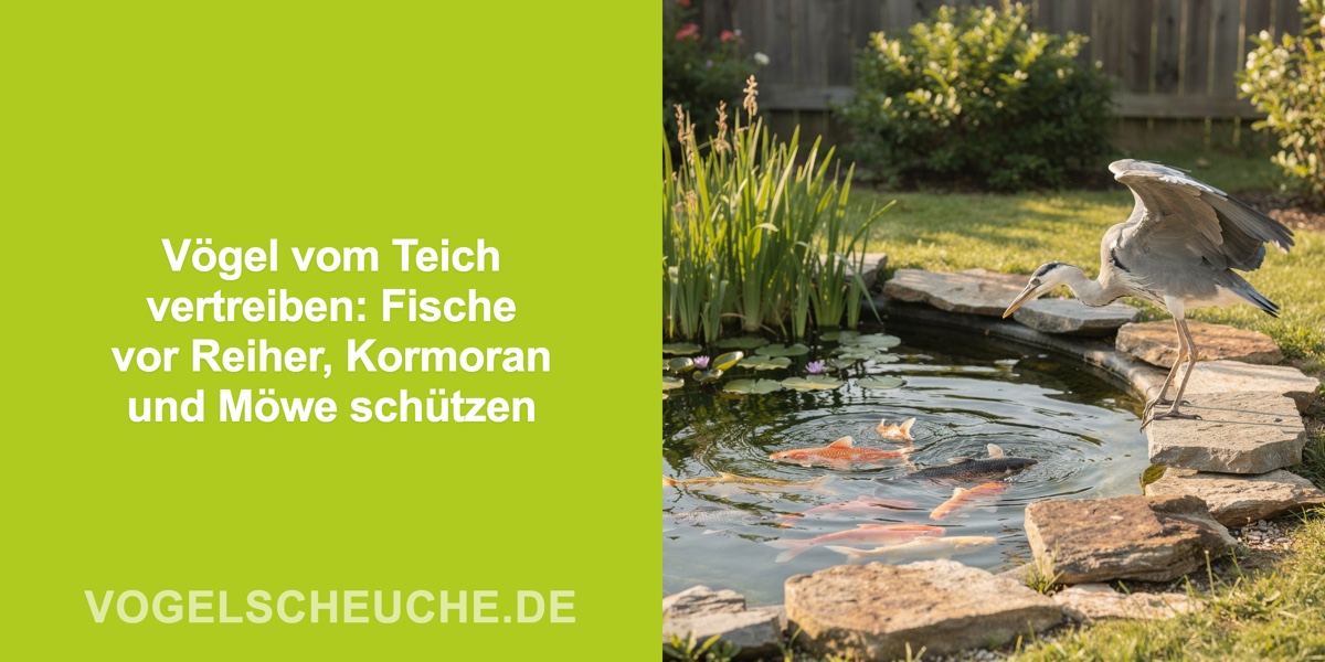 Vögel vertreiben Teich